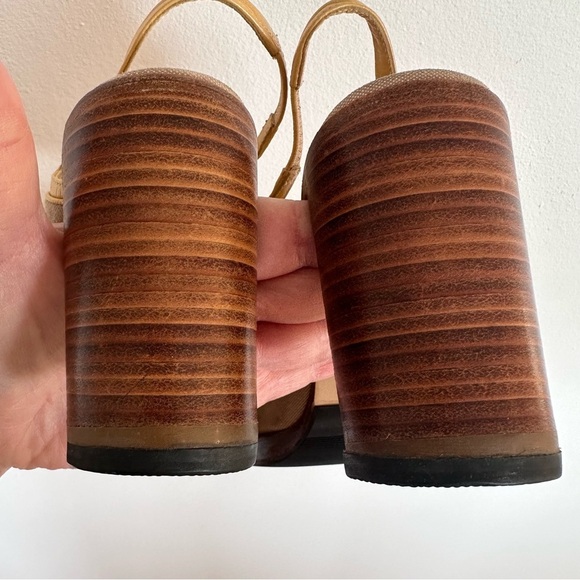 Louis Vuitton LV Vintage Slingback Heels Butter Yellow and tan Size EU 37.5 - Picture 11 of 11